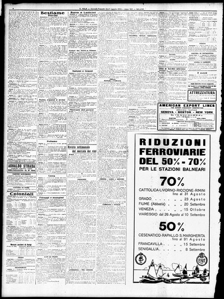 Il sole : giornale commerciale, agricolo, industriale... : organo ufficiale della Camera di commercio e industria di Milano ...