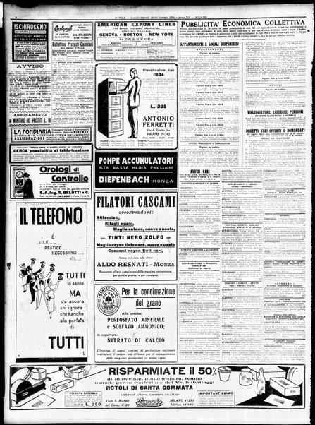 Il sole : giornale commerciale, agricolo, industriale... : organo ufficiale della Camera di commercio e industria di Milano ...