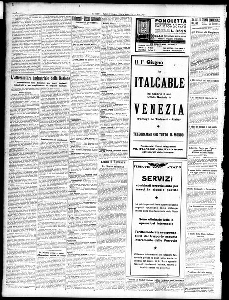 Il sole : giornale commerciale, agricolo, industriale... : organo ufficiale della Camera di commercio e industria di Milano ...