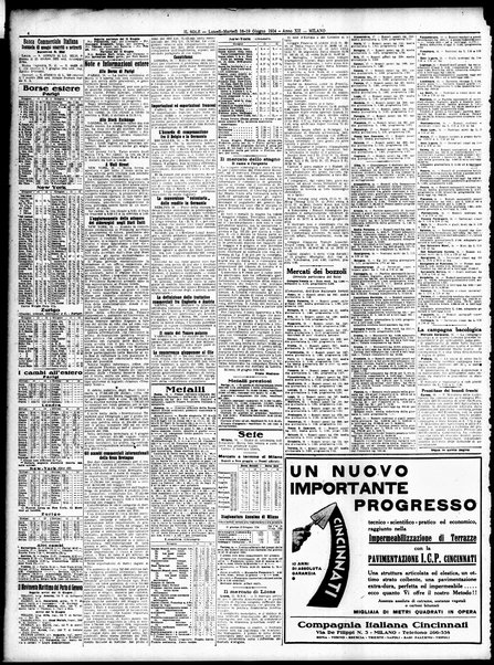 Il sole : giornale commerciale, agricolo, industriale... : organo ufficiale della Camera di commercio e industria di Milano ...