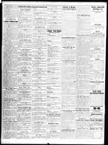 Il sole : giornale commerciale, agricolo, industriale... : organo ufficiale della Camera di commercio e industria di Milano ...