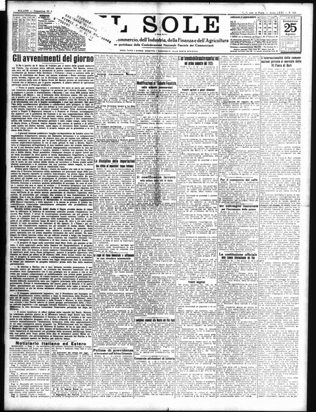 Il sole : giornale commerciale, agricolo, industriale... : organo ufficiale della Camera di commercio e industria di Milano ...
