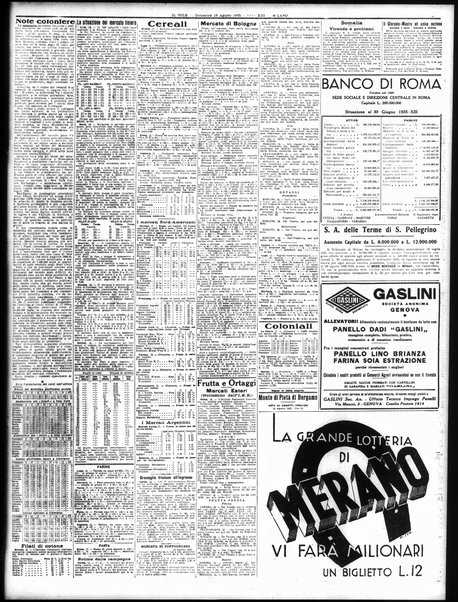 Il sole : giornale commerciale, agricolo, industriale... : organo ufficiale della Camera di commercio e industria di Milano ...