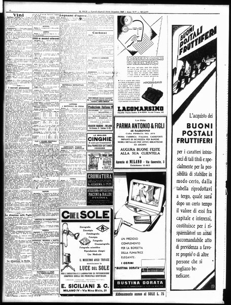 Il sole : giornale commerciale, agricolo, industriale... : organo ufficiale della Camera di commercio e industria di Milano ...