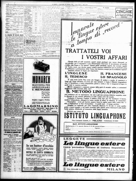 Il sole : giornale commerciale, agricolo, industriale... : organo ufficiale della Camera di commercio e industria di Milano ...