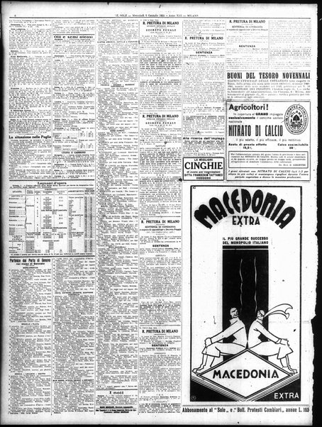 Il sole : giornale commerciale, agricolo, industriale... : organo ufficiale della Camera di commercio e industria di Milano ...