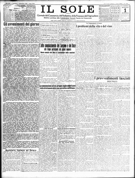 Il sole : giornale commerciale, agricolo, industriale... : organo ufficiale della Camera di commercio e industria di Milano ...