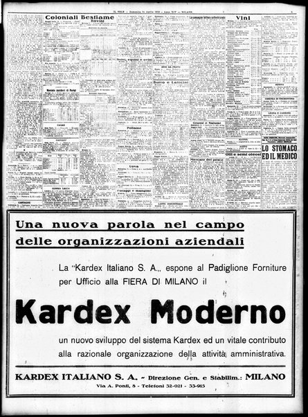 Il sole : giornale commerciale, agricolo, industriale... : organo ufficiale della Camera di commercio e industria di Milano ...