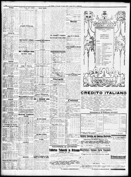 Il sole : giornale commerciale, agricolo, industriale... : organo ufficiale della Camera di commercio e industria di Milano ...