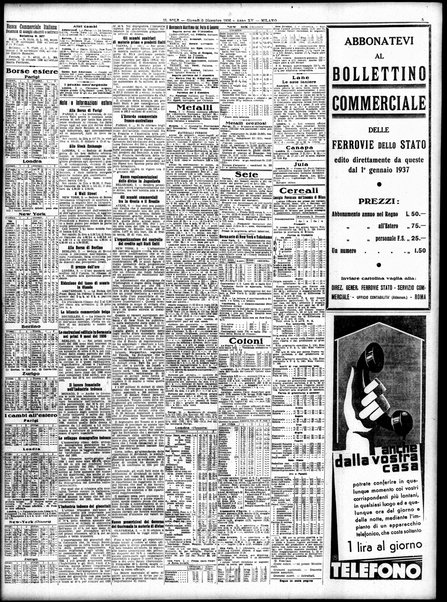 Il sole : giornale commerciale, agricolo, industriale... : organo ufficiale della Camera di commercio e industria di Milano ...