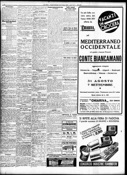 Il sole : giornale commerciale, agricolo, industriale... : organo ufficiale della Camera di commercio e industria di Milano ...