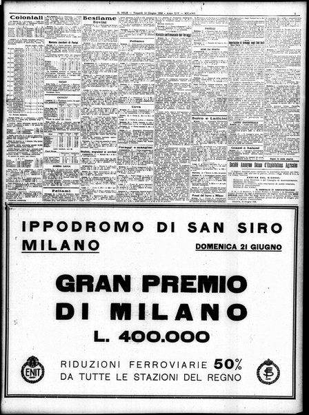 Il sole : giornale commerciale, agricolo, industriale... : organo ufficiale della Camera di commercio e industria di Milano ...