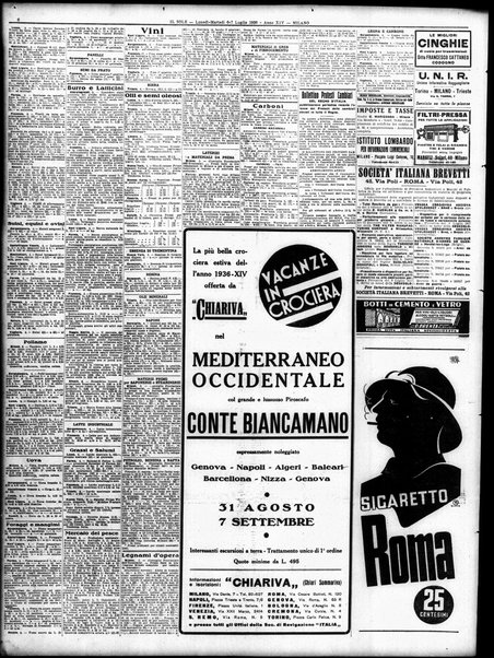 Il sole : giornale commerciale, agricolo, industriale... : organo ufficiale della Camera di commercio e industria di Milano ...