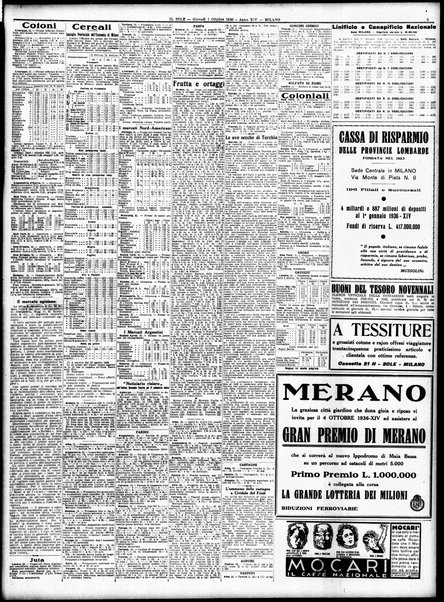 Il sole : giornale commerciale, agricolo, industriale... : organo ufficiale della Camera di commercio e industria di Milano ...