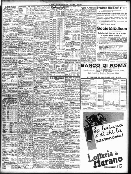 Il sole : giornale commerciale, agricolo, industriale... : organo ufficiale della Camera di commercio e industria di Milano ...