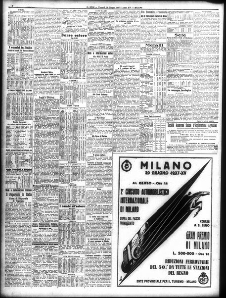 Il sole : giornale commerciale, agricolo, industriale... : organo ufficiale della Camera di commercio e industria di Milano ...