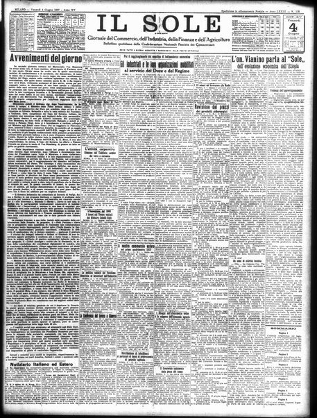 Il sole : giornale commerciale, agricolo, industriale... : organo ufficiale della Camera di commercio e industria di Milano ...
