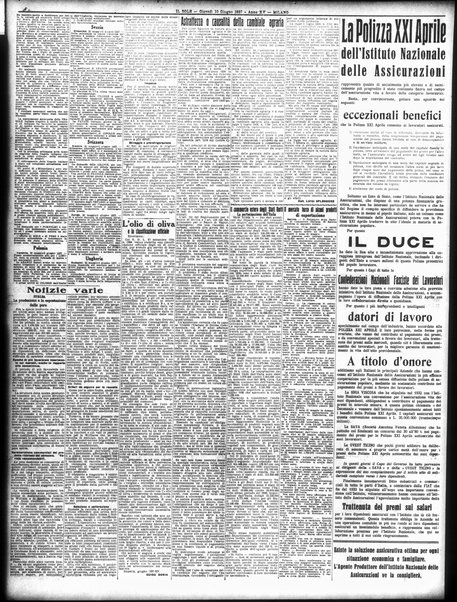 Il sole : giornale commerciale, agricolo, industriale... : organo ufficiale della Camera di commercio e industria di Milano ...