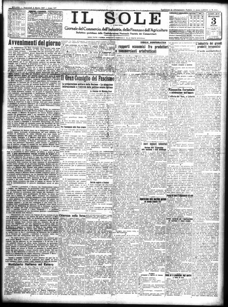 Il sole : giornale commerciale, agricolo, industriale... : organo ufficiale della Camera di commercio e industria di Milano ...