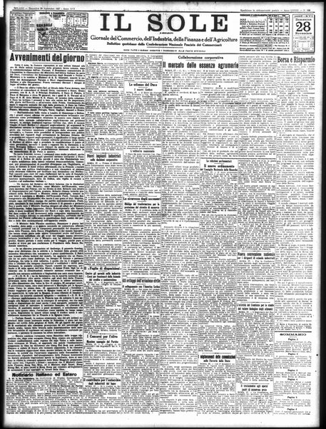 Il sole : giornale commerciale, agricolo, industriale... : organo ufficiale della Camera di commercio e industria di Milano ...