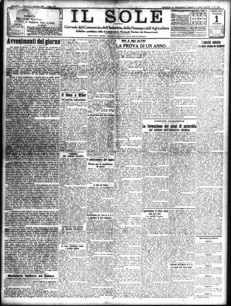 Il sole : giornale commerciale, agricolo, industriale... : organo ufficiale della Camera di commercio e industria di Milano ...