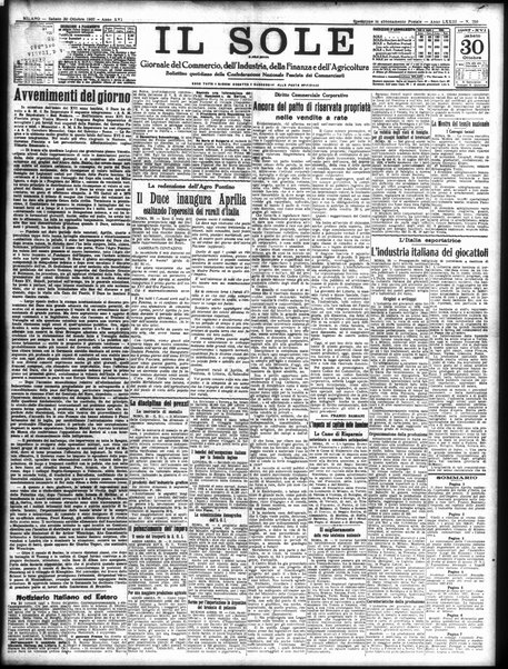 Il sole : giornale commerciale, agricolo, industriale... : organo ufficiale della Camera di commercio e industria di Milano ...
