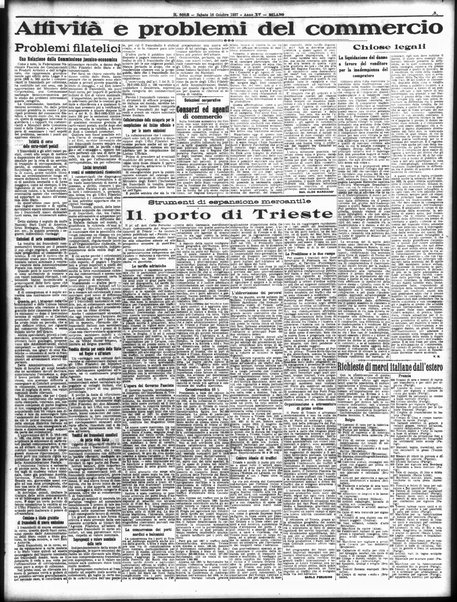 Il sole : giornale commerciale, agricolo, industriale... : organo ufficiale della Camera di commercio e industria di Milano ...