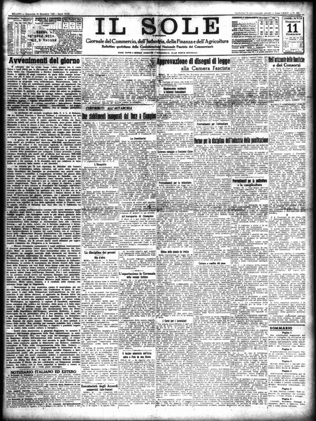 Il sole : giornale commerciale, agricolo, industriale... : organo ufficiale della Camera di commercio e industria di Milano ...