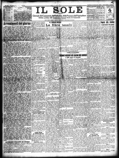Il sole : giornale commerciale, agricolo, industriale... : organo ufficiale della Camera di commercio e industria di Milano ...