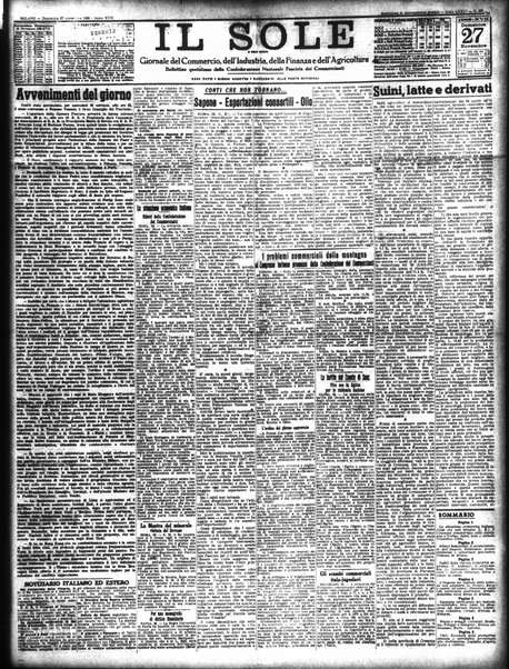 Il sole : giornale commerciale, agricolo, industriale... : organo ufficiale della Camera di commercio e industria di Milano ...