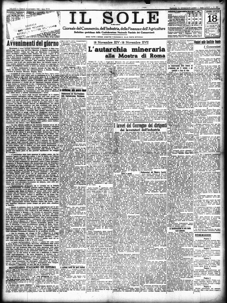 Il sole : giornale commerciale, agricolo, industriale... : organo ufficiale della Camera di commercio e industria di Milano ...