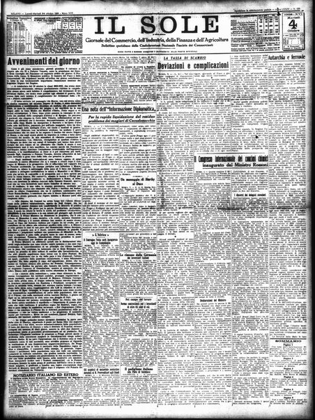 Il sole : giornale commerciale, agricolo, industriale... : organo ufficiale della Camera di commercio e industria di Milano ...
