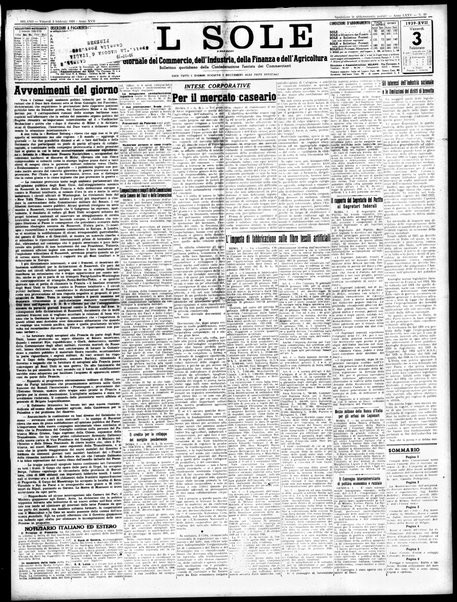 Il sole : giornale commerciale, agricolo, industriale... : organo ufficiale della Camera di commercio e industria di Milano ...