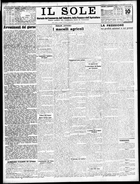 Il sole : giornale commerciale, agricolo, industriale... : organo ufficiale della Camera di commercio e industria di Milano ...