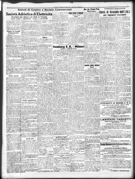 Il sole : giornale commerciale, agricolo, industriale... : organo ufficiale della Camera di commercio e industria di Milano ...