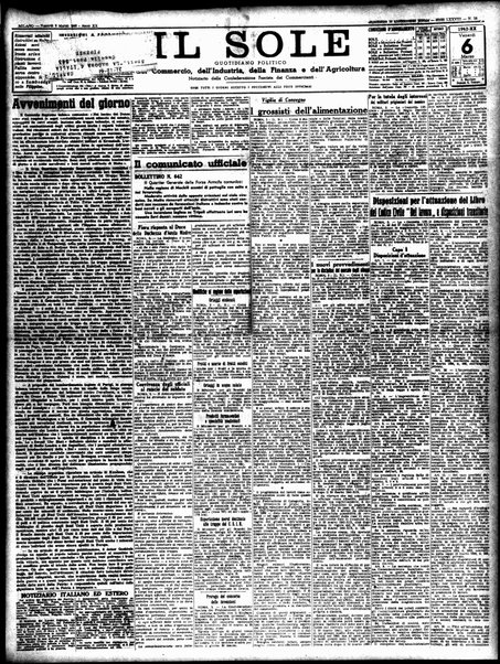Il sole : giornale commerciale, agricolo, industriale... : organo ufficiale della Camera di commercio e industria di Milano ...