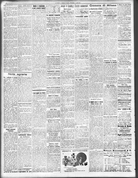 Il sole : giornale commerciale, agricolo, industriale... : organo ufficiale della Camera di commercio e industria di Milano ...