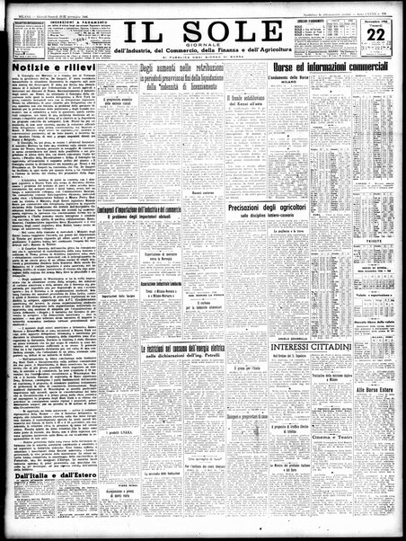 Il sole : giornale commerciale, agricolo, industriale... : organo ufficiale della Camera di commercio e industria di Milano ...