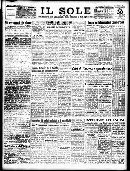 Il sole : giornale commerciale, agricolo, industriale... : organo ufficiale della Camera di commercio e industria di Milano ...