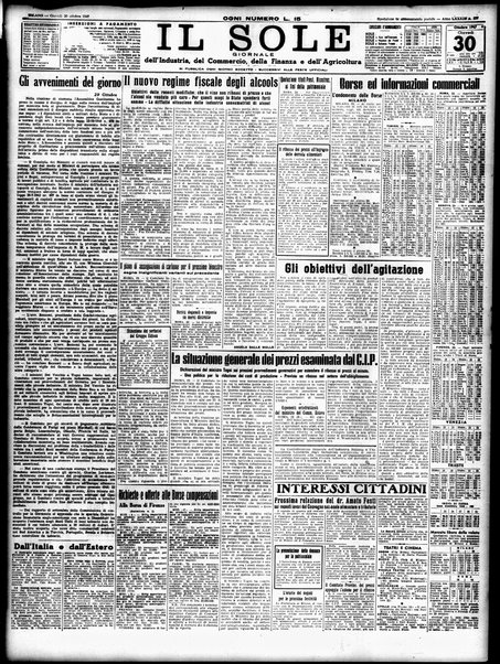 Il sole : giornale commerciale, agricolo, industriale... : organo ufficiale della Camera di commercio e industria di Milano ...