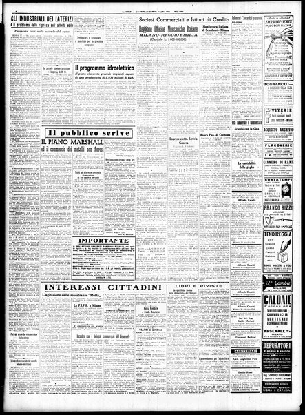 Il sole : giornale commerciale, agricolo, industriale... : organo ufficiale della Camera di commercio e industria di Milano ...