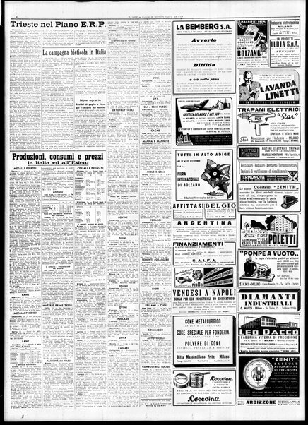 Il sole : giornale commerciale, agricolo, industriale... : organo ufficiale della Camera di commercio e industria di Milano ...