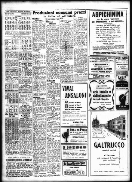 Il sole : giornale commerciale, agricolo, industriale... : organo ufficiale della Camera di commercio e industria di Milano ...