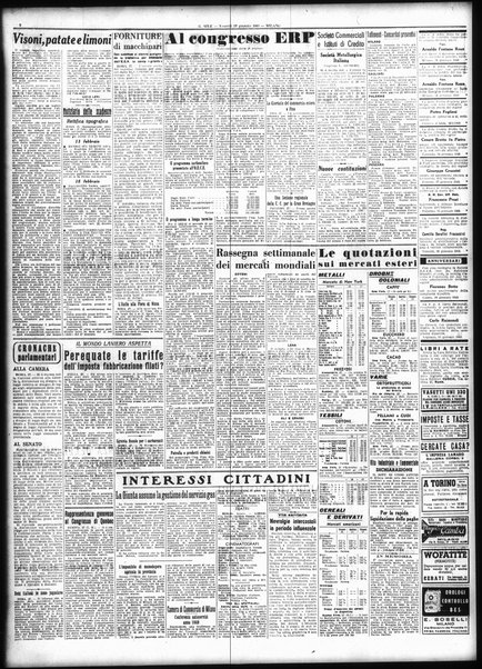 Il sole : giornale commerciale, agricolo, industriale... : organo ufficiale della Camera di commercio e industria di Milano ...