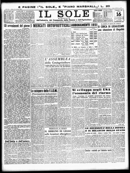 Il sole : giornale commerciale, agricolo, industriale... : organo ufficiale della Camera di commercio e industria di Milano ...