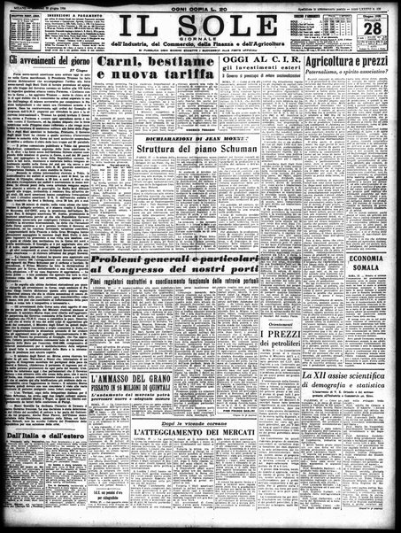 Il sole : giornale commerciale, agricolo, industriale... : organo ufficiale della Camera di commercio e industria di Milano ...