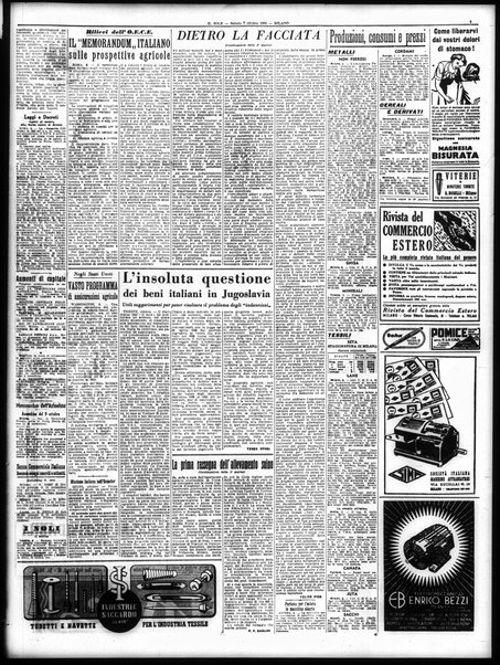 Il sole : giornale commerciale, agricolo, industriale... : organo ufficiale della Camera di commercio e industria di Milano ...