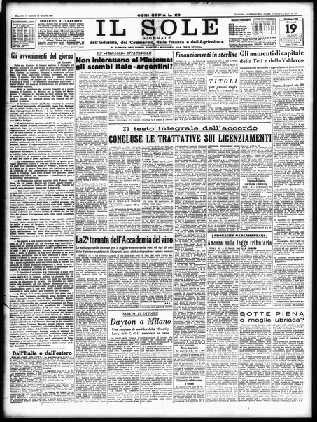 Il sole : giornale commerciale, agricolo, industriale... : organo ufficiale della Camera di commercio e industria di Milano ...