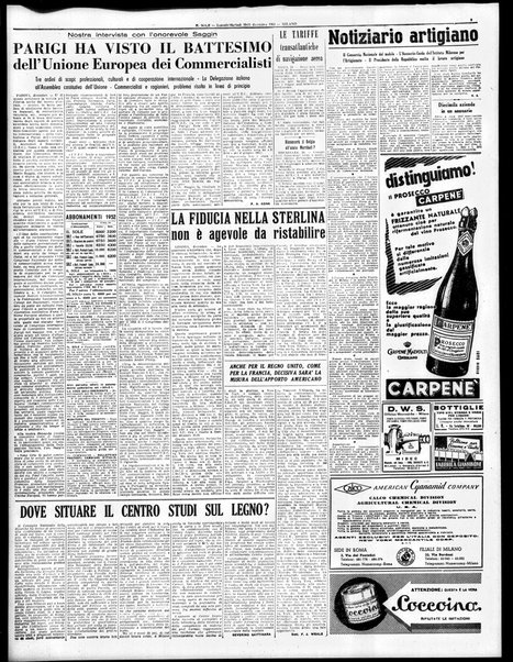 Il sole : giornale commerciale, agricolo, industriale... : organo ufficiale della Camera di commercio e industria di Milano ...