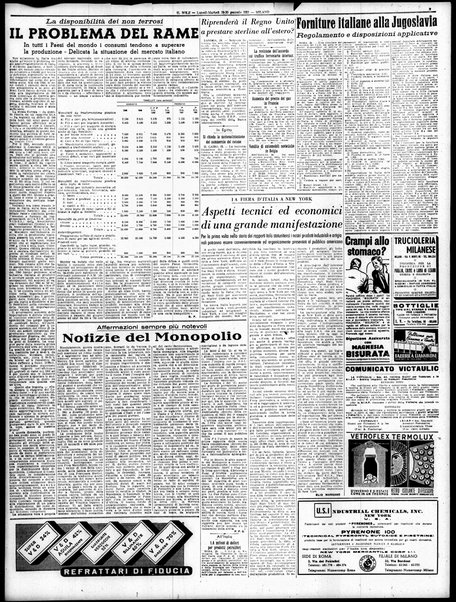 Il sole : giornale commerciale, agricolo, industriale... : organo ufficiale della Camera di commercio e industria di Milano ...